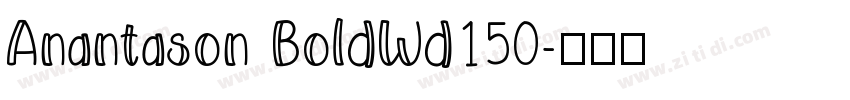 Anantason BoldWd150字体转换